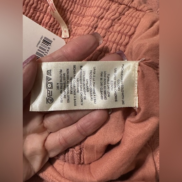 Free People Marley Denim 2 Piece Set in Rose Smoke - Picture 11 of 11